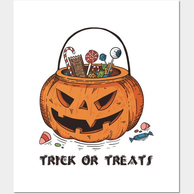 Trick or treats Wall Art by M2M